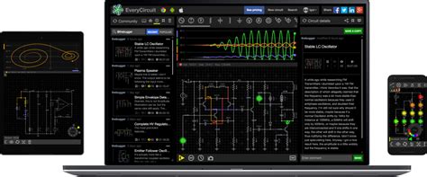 EveryCircuit: Animated interactive circuit simulator.